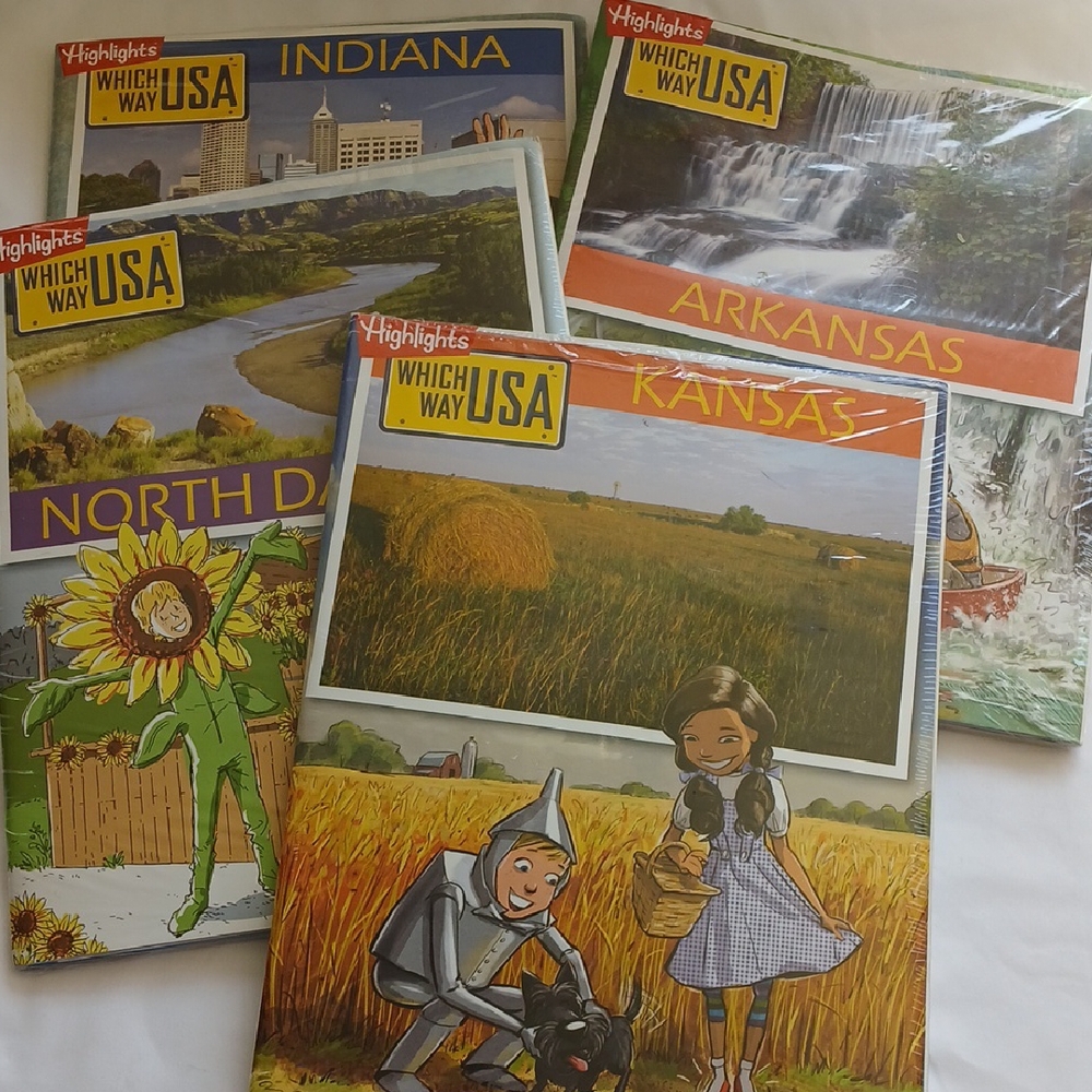 8 Unused Highlights Which Way USA Activity Books Homeschool